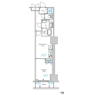 ロイジェントパークス千葉中央【3階】の間取り