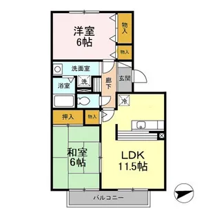 エーデルハイム ABC【2階】の間取り