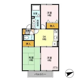 スプリングハイム A【1階】の間取り
