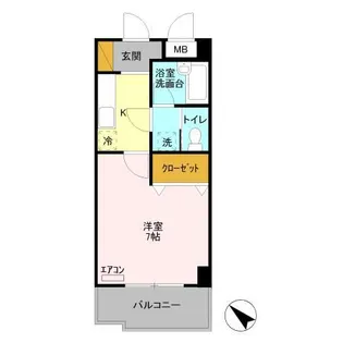 キャトルセゾン【2階】の間取り