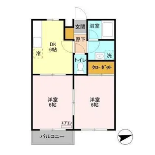 ピュアパレス【2階】の間取り