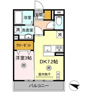 エヴァーラスティング千葉【2階】の間取り