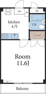 ル ヴェール,ドゥ【2階】の間取り