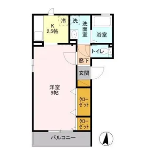 グローリア【3階】の間取り