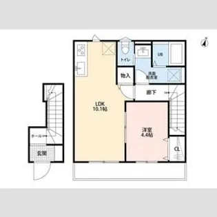 リーブルファイン東千葉【1階】の間取り