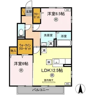 セジュールフローラ【1階】の間取り