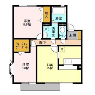 セジュールプラムハイツ【1階】の間取り