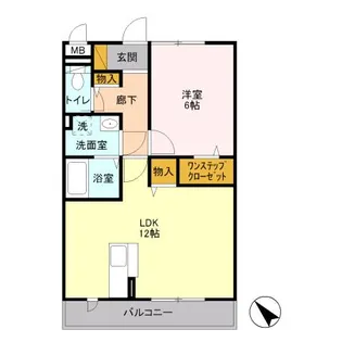 ロイヤルクレッセント西登戸参番館【3階】の間取り