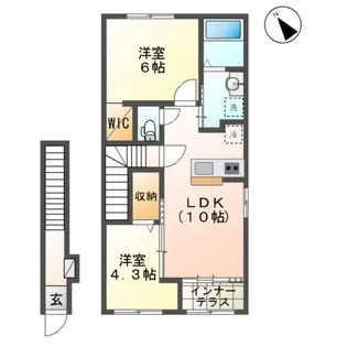 エスペランサ【2階】の間取り