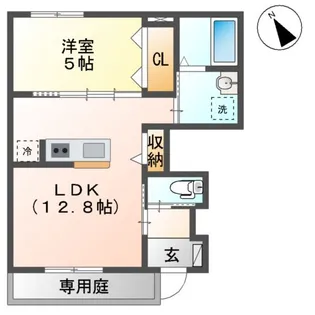 シェルル キクエイ【1階】の間取り