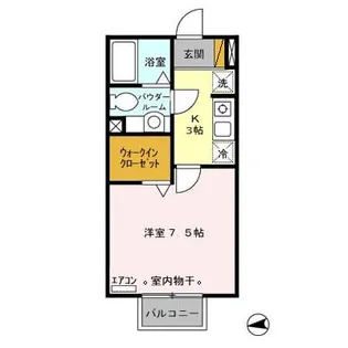 カーサ・カルモ亥鼻【2階】の間取り