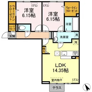 サニーハイム【1階】の間取り