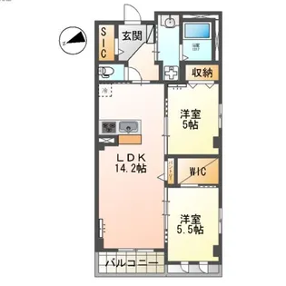 千葉パークストリート【3階】の間取り