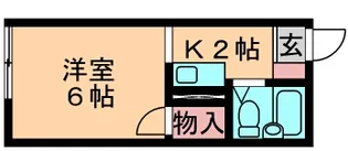 サンハイツ鶴沢【2階】の間取り