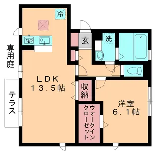 シルクスクエア【1階】の間取り