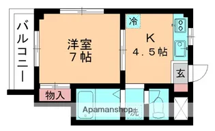 ホワイトレジデンス(亥鼻)【201号室】の間取り