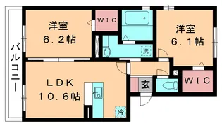 ミラベルコート【1階】の間取り