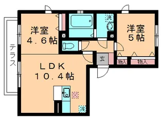 第五スカイマンション【106号室】の間取り
