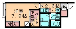 レオパレスリムジン【1階】の間取り