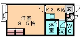 レオパレスアンソレイエ【2階】の間取り