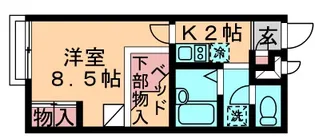 レオパレスサンサーラ【118号室】の間取り