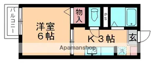 プレミール矢作台【203号室】の間取り