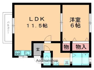 サンハイツ【201号室】の間取り