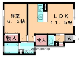 フィーノ(SB)【103号室】の間取り