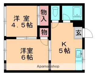 アーバンさくらぎ【103号室】の間取り