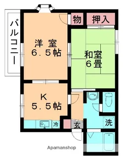 メゾンジュネス【201号室】の間取り