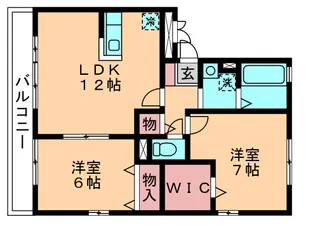 フレンドハウス23 A【2階】の間取り