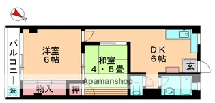 コーポ松原【202号室】の間取り