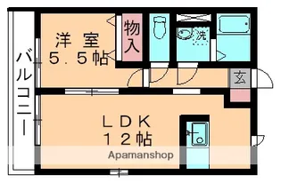 サンドミールⅠ【103号室】の間取り