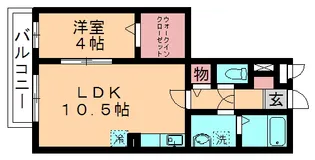 ロジュマン ミヤカイドウC【3階】の間取り