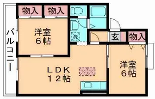 カーサみつわ台 G【1階】の間取り