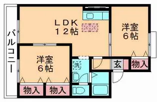 カーサみつわ台 G【1階】の間取り