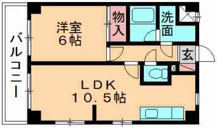 第5フェニックス【3階】の間取り