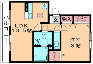 ベルヴィラージュ B【1階】の間取り