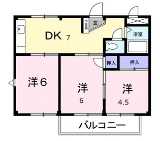 コーポみつわ台【2階】の間取り