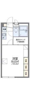 レオパレスMERCURY【1階】の間取り