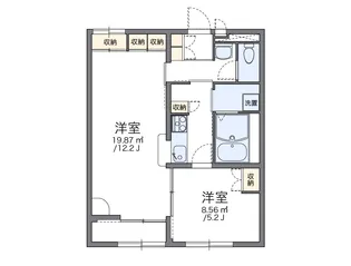 レオパレスフォレスト小倉【2階】の間取り