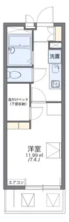 レオパレスエクレール【3階】の間取り