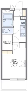 レオパレスYUME【2階】の間取り