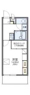 レオパレス池の辺【1階】の間取り