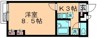 レオパレスクレール光優Ⅱ【2階】の間取り