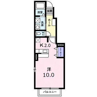 メゾン・エスターブルA【1階】の間取り