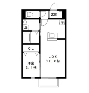 マリーパレスB【202号室号室】の間取り