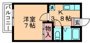 セゾンビブレ【101号室号室】の間取り