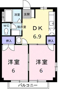 ソルトハイツ【1階】の間取り