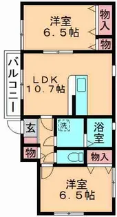 ラルジュ【1階】の間取り